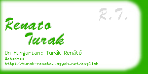 renato turak business card
